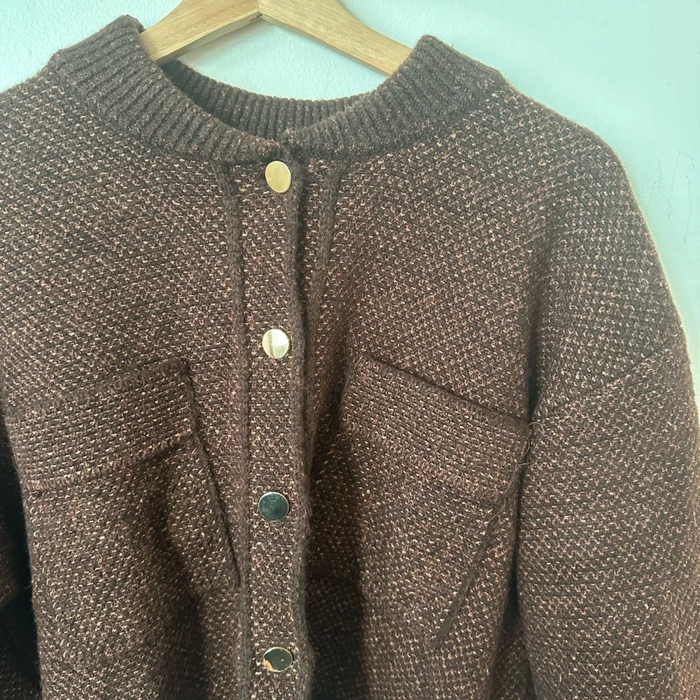 Mango Bomber Style Cardigan - Picture 3 of 4
